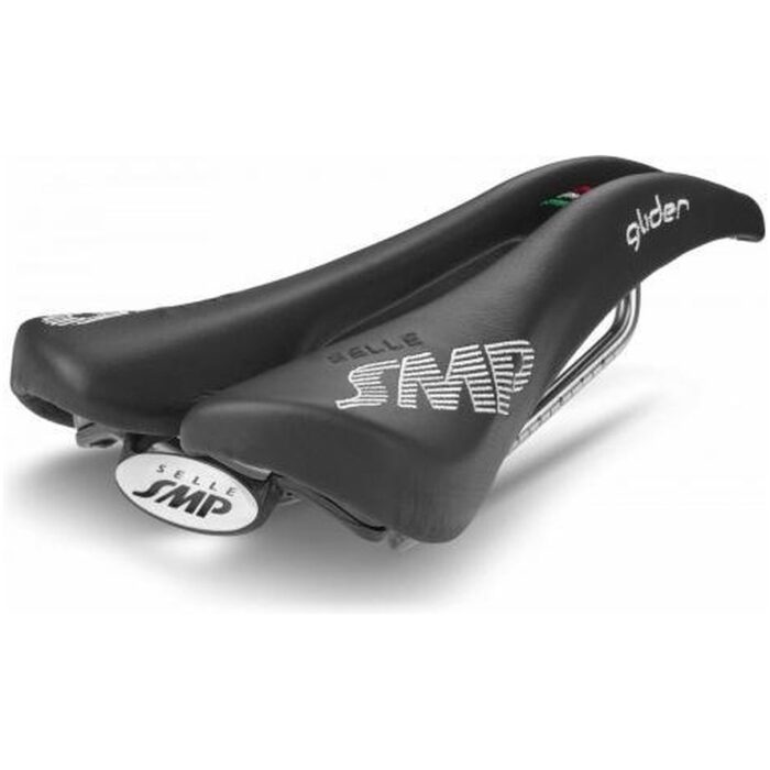 Selle Smp zadel Glider, echt leer, veel polstering,