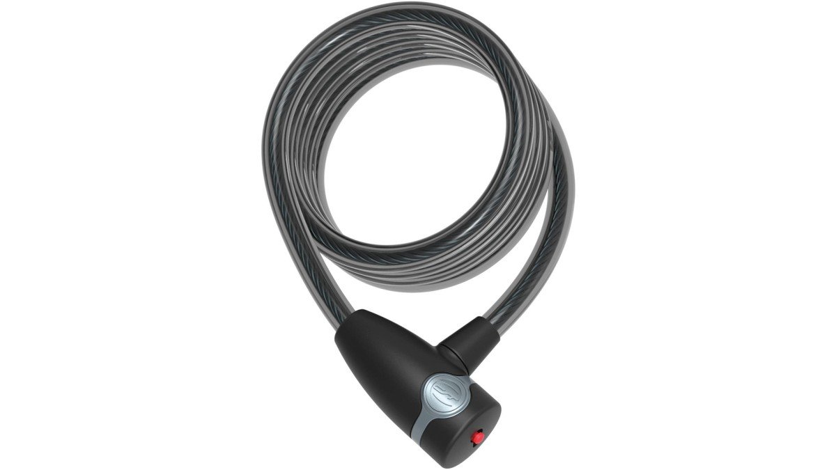 Contec spiraal-kabelslot EcoLoc Presentatieverpakking, 185cm lang, incl. houder Zeer