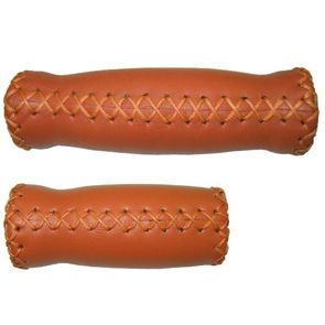 Velo handvatten leer 92/127mm licht bruin