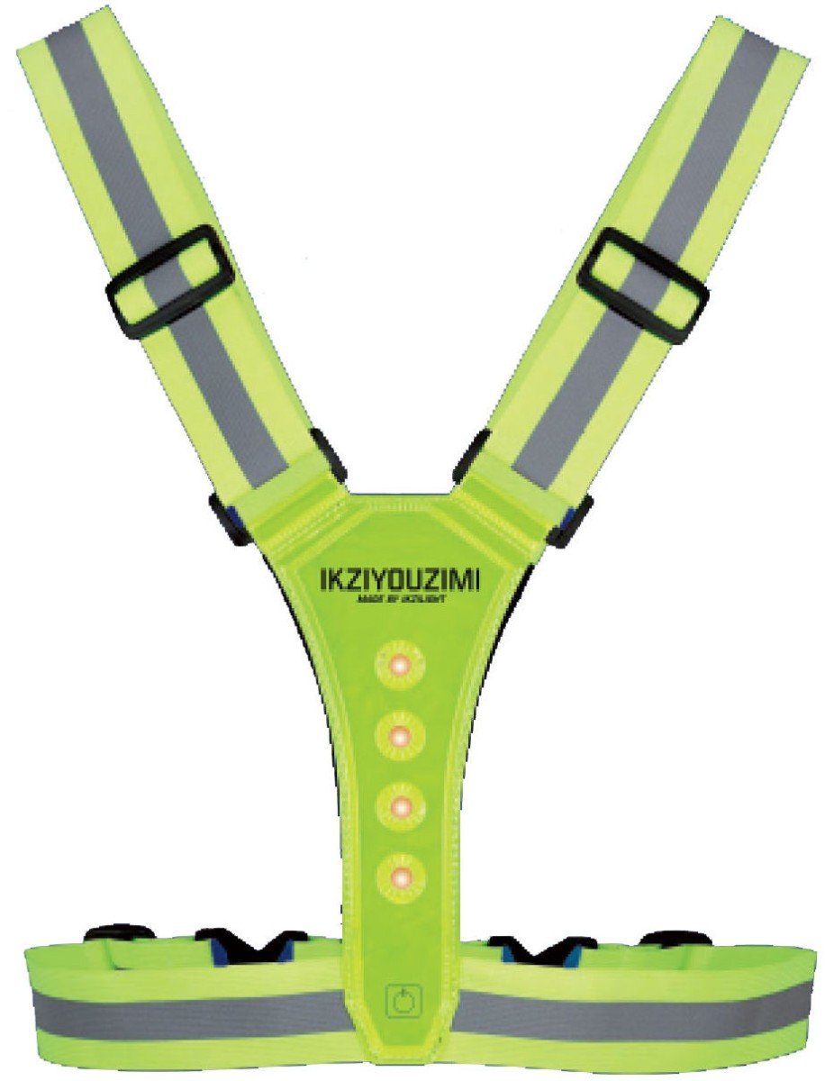 Ikzi reflectie sport veiligheidsvest met Led
